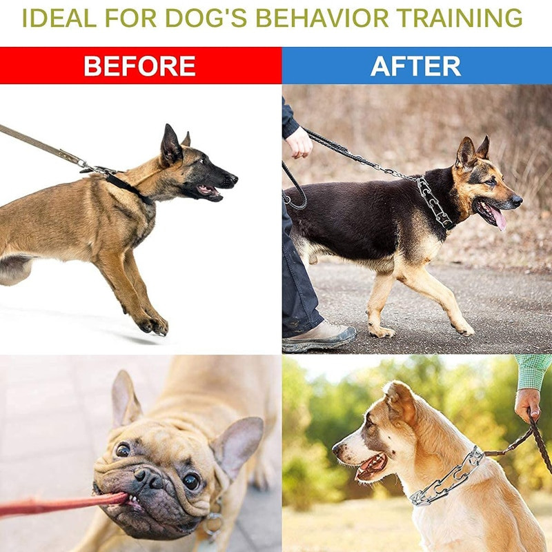 „Benepaw Prong Dog Dog Training“ antkaklio patogumo patarimai Greitai atsegamas užsegamas naminių gyvūnėlių antkaklis, skirtas mažiems vidutiniams dideliems šunims