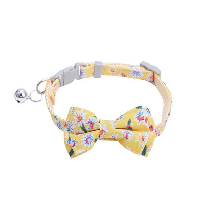 Κολιέ για κατοικίδια Αξεσουάρ σκύλου με ρυθμιζόμενο λουράκι για κολάρο σκύλου Παπιγιόν νάιλον γάτας γιακά κατοικίδιων κατοικίδιων ζώων Παπιγιόν Γραβάτα με καμπάνα για κουτάβι καραμέλα έγχρωμη γραβάτα