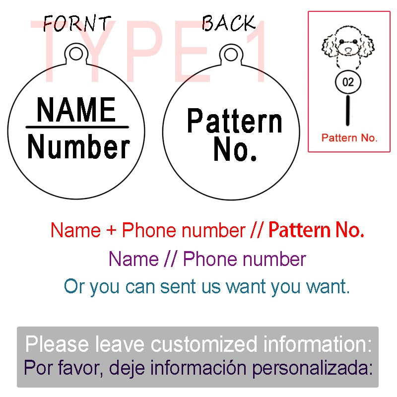 Pielāgota suņa kaķa identifikācijas zīme, iegravēta personalizēta mājdzīvnieka apkakles piekariņa nosaukums kulons kauls atslēgu piekariņš kaklarota kucēna aksesuārs