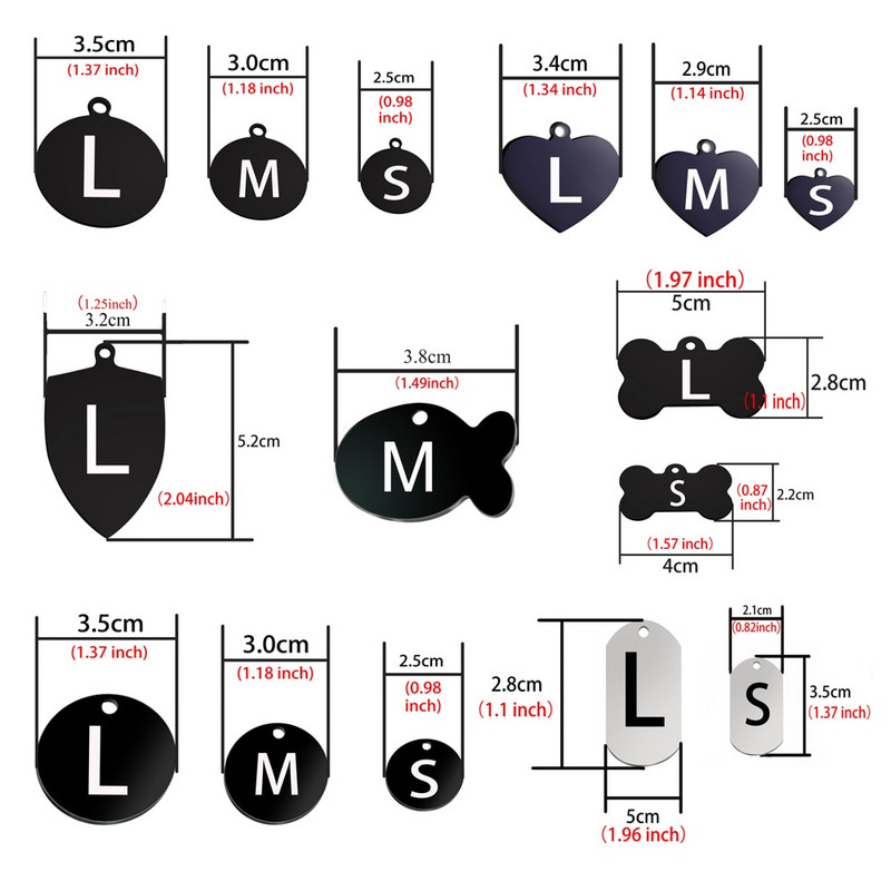 Pielāgota suņa kaķa identifikācijas zīme, iegravēta personalizēta mājdzīvnieka apkakles piekariņa nosaukums kulons kauls atslēgu piekariņš kaklarota kucēna aksesuārs