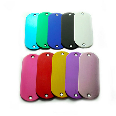 Vairumtirdzniecība 100X personalizēta tukša suņa ID birka Pielāgota suņa vārda birka Tālruņa mājdzīvnieka identifikācijas birkas Suņu kaķu mājdzīvnieks Militārais vīrietis Alumīnijs