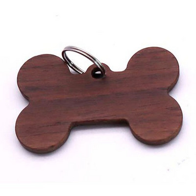 20Gb Koka identifikācijas birkas Mājdzīvnieka vārda suņa birka Pretpazaudēta koka pielāgota kaķa ID kakla siksna kucēna nosaukuma plāksnīte Tag Kulonu piederumi