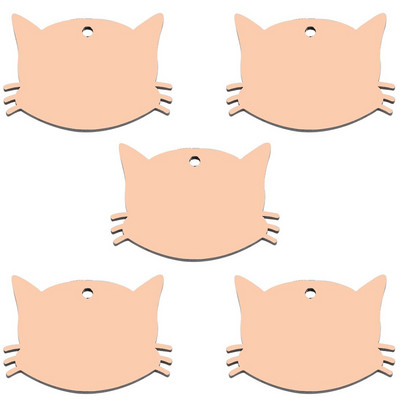 20gab Pet Cat Dog ID Tag Kaklasiksnas ķēde kaķiem Gravējums Tālruņa numurs Nosaukums Māksliniecisks fonts Divpusējs spoguļa efekts Mājdzīvnieku pastaiga