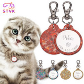 STVK površina zrcala Prilagodljive oznake za identifikaciju ogrlica za kućne ljubimce za pse Medalja s ugraviranim imenom Pribor za mače Psi Personalizirani