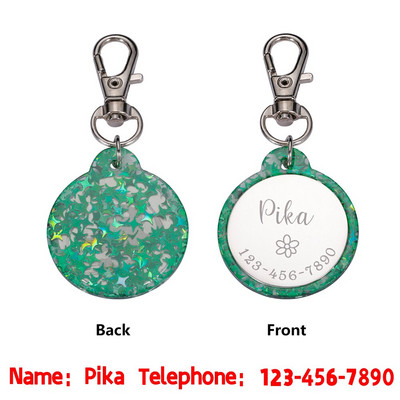 STVK površina zrcala Prilagodljive oznake za identifikaciju ogrlica za kućne ljubimce za pse Medalja s ugraviranim imenom Pribor za mače Psi Personalizirani