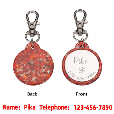 STVK površina zrcala Prilagodljive oznake za identifikaciju ogrlica za kućne ljubimce za pse Medalja s ugraviranim imenom Pribor za mače Psi Personalizirani