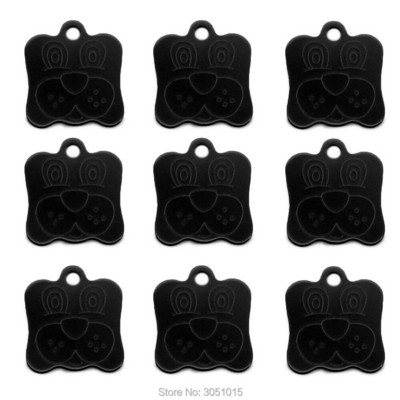 Hulgimüük 20 tk Koera ID silt koertele Näosildid Alumiiniumist isikupärastatud koerakutsikasildid Kohandatud koertele Lemmiklooma nimesildi lasergraveerimine