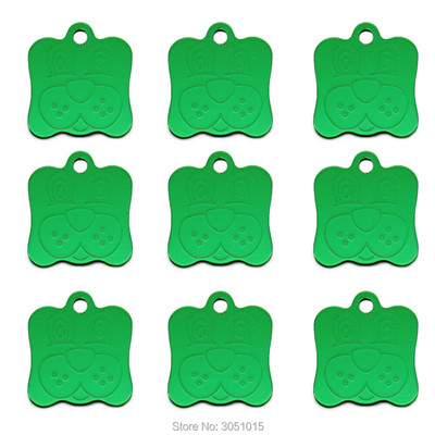 Hulgimüük 20 tk Koera ID silt koertele Näosildid Alumiiniumist isikupärastatud koerakutsikasildid Kohandatud koertele Lemmiklooma nimesildi lasergraveerimine