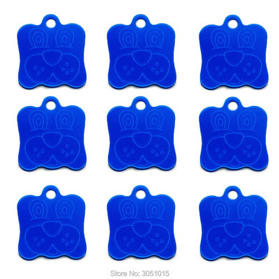 Hulgimüük 20 tk Koera ID silt koertele Näosildid Alumiiniumist isikupärastatud koerakutsikasildid Kohandatud koertele Lemmiklooma nimesildi lasergraveerimine