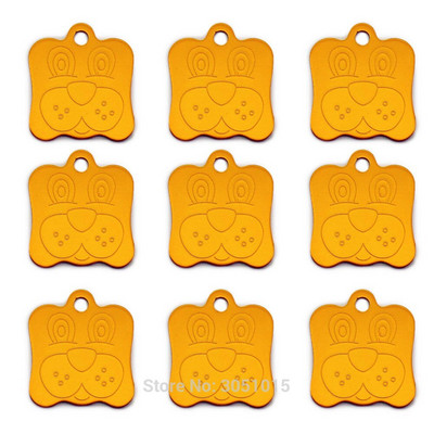 Hulgimüük 20 tk Koera ID silt koertele Näosildid Alumiiniumist isikupärastatud koerakutsikasildid Kohandatud koertele Lemmiklooma nimesildi lasergraveerimine