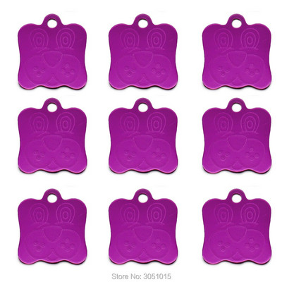 Hulgimüük 20 tk Koera ID silt koertele Näosildid Alumiiniumist isikupärastatud koerakutsikasildid Kohandatud koertele Lemmiklooma nimesildi lasergraveerimine