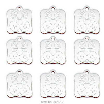 Hulgimüük 20 tk Koera ID silt koertele Näosildid Alumiiniumist isikupärastatud koerakutsikasildid Kohandatud koertele Lemmiklooma nimesildi lasergraveerimine