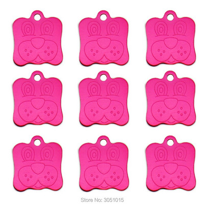 Hulgimüük 20 tk Koera ID silt koertele Näosildid Alumiiniumist isikupärastatud koerakutsikasildid Kohandatud koertele Lemmiklooma nimesildi lasergraveerimine