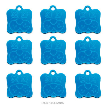 Hulgimüük 20 tk Koera ID silt koertele Näosildid Alumiiniumist isikupärastatud koerakutsikasildid Kohandatud koertele Lemmiklooma nimesildi lasergraveerimine