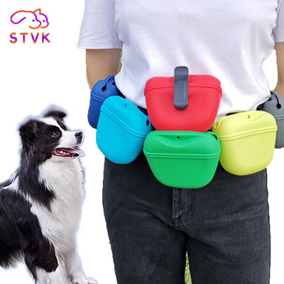 STVK Pet Portable Dog Training Waist Bag Treat Snack Bait Dog Agility Outdoor Feed Storage Pouch Food Waist Bags Dog Accessories