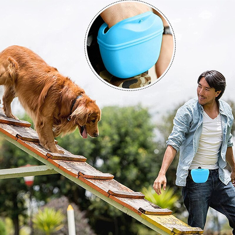 STVK naminiams gyvūnėliams nešiojamas šunų dresavimo juosmens krepšys, skirtas užkandžiams jaukas šunims Agility lauko pašarų laikymo maišelis Maisto juosmens krepšiai šunų priedai