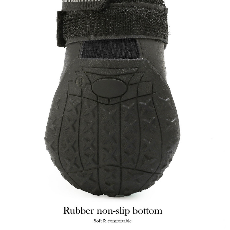 4 vnt./rinkinys Naminių šunų batai Atspindintys Neperšlampami batai Šunims Šilti Sniego Lietus Naminiai Bateliai Neslystantys Kojinės Avalynė Vidutiniam Dideliam Šuniui