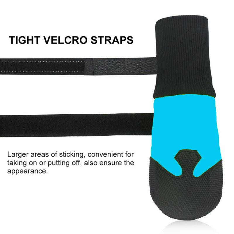 4 vnt Neslystantys naminių šunų batai nuo lietaus, vandeniui atsparūs šilti batai, saugūs šviesą atspindintys lauko šunų kojinių batai vidutinio dydžio šunims, labradoro