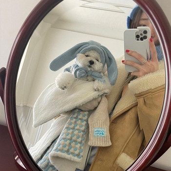 Ρούχα για μικρό σκύλο Χειμερινό φθινοπωρινό ζεστό φόρεμα Κουτάβι Πριγκίπισσα Φούστα Γλυκό γιλέκο Γάτα Μόδα Κοστούμι Χαριτωμένο καπέλο Yorkie Chihuahua Poodle