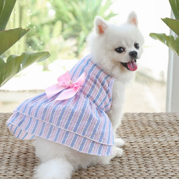 Χαριτωμένο φόρεμα για κατοικίδια Φούστα για σκύλους καρό φούστα Γλυκό σκυλάκι Φόρεμα πριγκίπισσας Πριγκίπισσα για κατοικίδια Ρούχα για σκύλους Νυφικό Προμήθειες για κατοικίδια