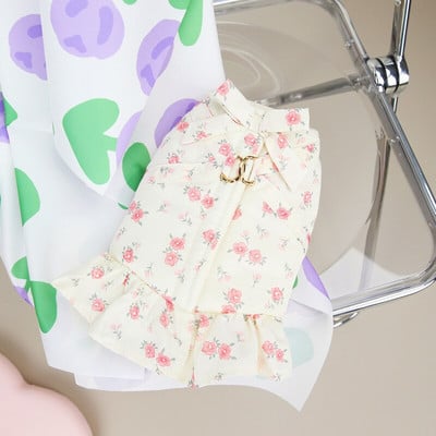 Odjeća za male pse Jesen Zima Princess Suknja Mačka Deblja vunena haljina Slatko cvjetno odijelo Puppy Kaput Pudla Bulldog