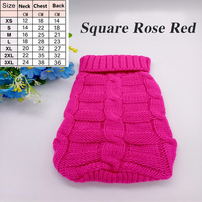 Lemmikloomakoera kampsunid Talvised lemmikloomariided väikestele koertele Soe kampsun mantel Kassidele Riided Villane pehme koera T-särk jakk