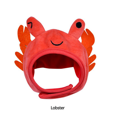 Smiješna kapa za mačku Slatka rakova žaba Šešir za kućnog ljubimca Psić Mačka Prerušiti se Kostim Božićni cosplay Topla pokrivala za glavu Pse Šeširi Lijep stil