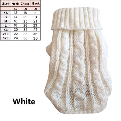 Haine de iarnă pentru pisici Haine tricotate pentru animale de companie Pulover pentru animale de companie Pure Winter Costum cald de Crăciun Hanorac Pulover tricotat