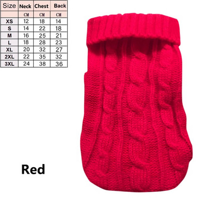 Haine de iarnă pentru pisici Haine tricotate pentru animale de companie Pulover pentru animale de companie Pure Winter Costum cald de Crăciun Hanorac Pulover tricotat