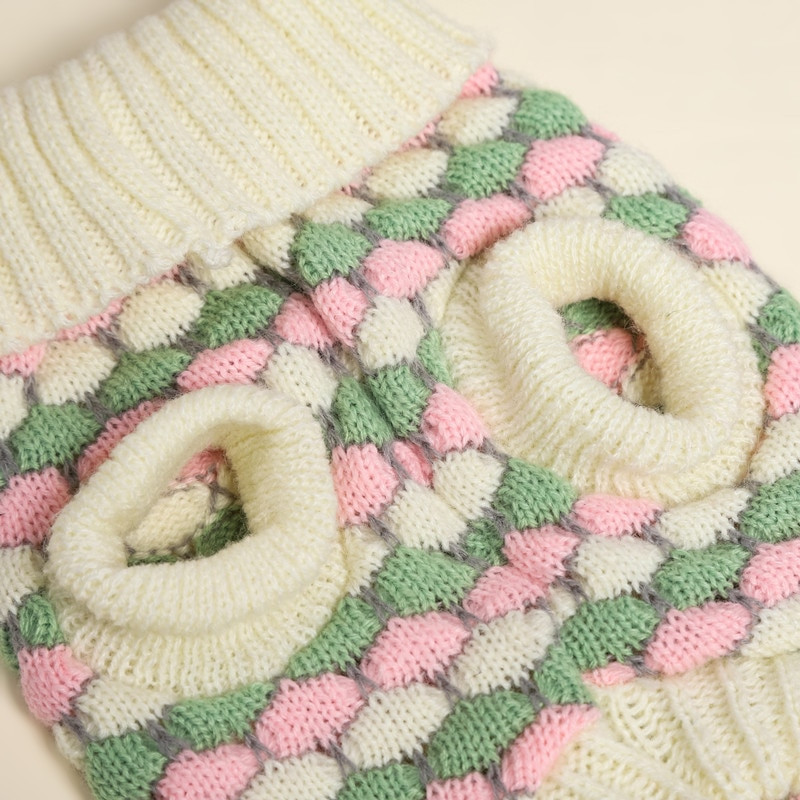 Haine de iarnă pentru pisici Haine tricotate pentru animale de companie Pulover pentru animale de companie Pure Winter Costum cald de Crăciun Hanorac Pulover tricotat