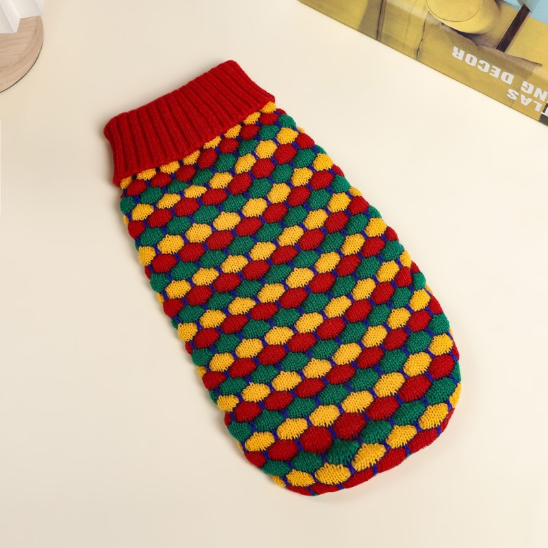 Haine de iarnă pentru pisici Haine tricotate pentru animale de companie Pulover pentru animale de companie Pure Winter Costum cald de Crăciun Hanorac Pulover tricotat