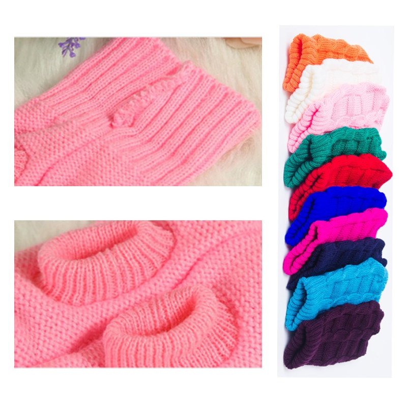 Haine de iarnă pentru pisici Haine tricotate pentru animale de companie Pulover pentru animale de companie Pure Winter Costum cald de Crăciun Hanorac Pulover tricotat