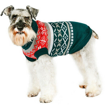 Χειμερινά ρούχα για σκύλους Πλεκτά ρούχα κατοικίδιων ζώων για μικρά σκυλιά Yorkies Chihuahua κουτάβι για κατοικίδια Ζεστό πουλόβερ Παλτό σκυλιών Πλεκτομηχανές ένδυσης με βελονάκι