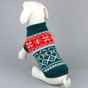 Зимни дрехи за кучета Плетени дрехи за домашни любимци за малки кучета йорки кученце чихуахуа домашен любимец топъл пуловер палто за кучета плетене на една кука облекло