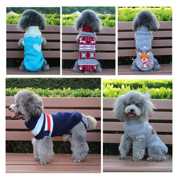 Χειμωνιάτικα ζεστά ρούχα για σκύλους για κατοικίδια Χριστουγεννιάτικο πουλόβερ Chihuahua μπουλντόγκ Ρούχα για μικρό μεσαίο παλτό για κουτάβι