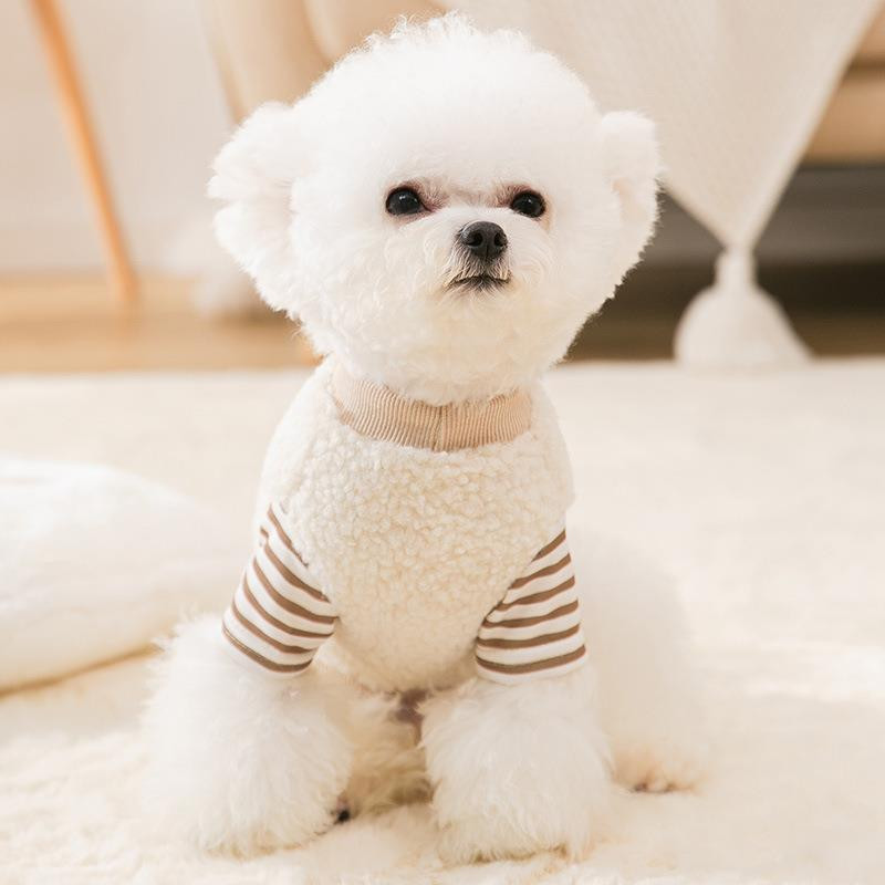 Ρούχα για κατοικίδια Φθινόπωρο Χειμώνας Keep ζεστό Coral Fleece Τσέπη Πουλόβερ με φερμουάρ Ζώα μοτίβα Φόδρα γιλέκο Τζάκετ Cat Chihuahua Yorkshire