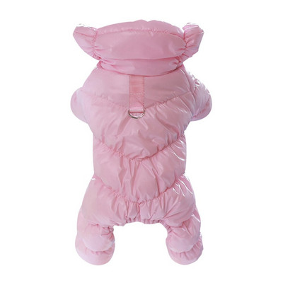 Haine de iarnă pentru câini Salopete rezistente la vânt pentru câini de talie mică Jachetă de puf pentru cățeluș Parka îngroșată impermeabilă Salopetă pentru câini ținute pentru animale de companie