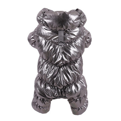 Haine de iarnă pentru câini Salopete rezistente la vânt pentru câini de talie mică Jachetă de puf pentru cățeluș Parka îngroșată impermeabilă Salopetă pentru câini ținute pentru animale de companie