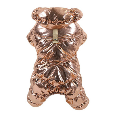 Haine de iarnă pentru câini Salopete rezistente la vânt pentru câini de talie mică Jachetă de puf pentru cățeluș Parka îngroșată impermeabilă Salopetă pentru câini ținute pentru animale de companie