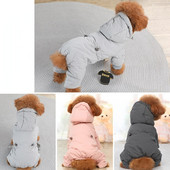 2023 Odjeća za kućne ljubimce Pas Jednobojni modni kostim Odjeća za pse Plišana mačka Zimski pas Uredan pamuk Četveronožna odjeća Odijelo za pse