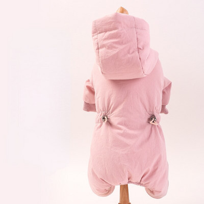 2023 Odjeća za kućne ljubimce Pas Jednobojni modni kostim Odjeća za pse Plišana mačka Zimski pas Uredan pamuk Četveronožna odjeća Odijelo za pse