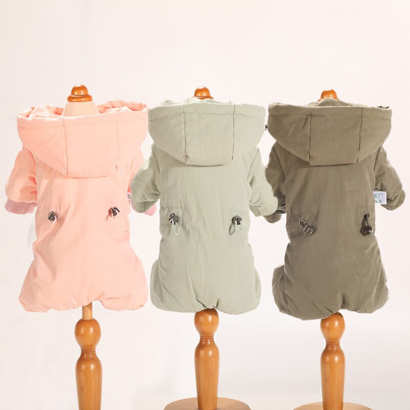 2023 Odjeća za kućne ljubimce Pas Jednobojni modni kostim Odjeća za pse Plišana mačka Zimski pas Uredan pamuk Četveronožna odjeća Odijelo za pse