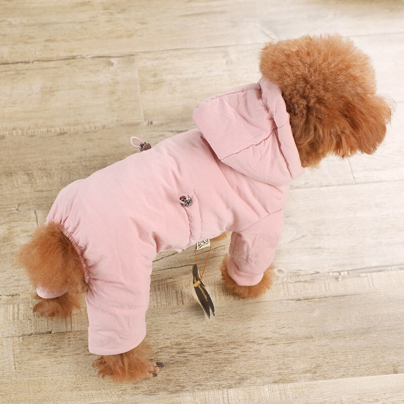 2023 Odjeća za kućne ljubimce Pas Jednobojni modni kostim Odjeća za pse Plišana mačka Zimski pas Uredan pamuk Četveronožna odjeća Odijelo za pse