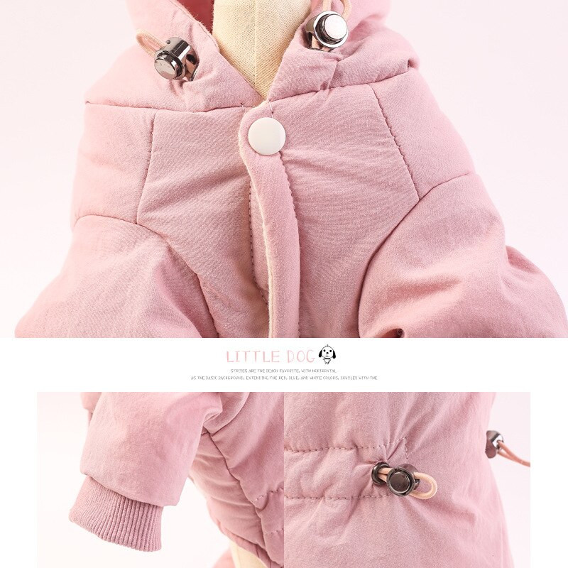 2023 Odjeća za kućne ljubimce Pas Jednobojni modni kostim Odjeća za pse Plišana mačka Zimski pas Uredan pamuk Četveronožna odjeća Odijelo za pse