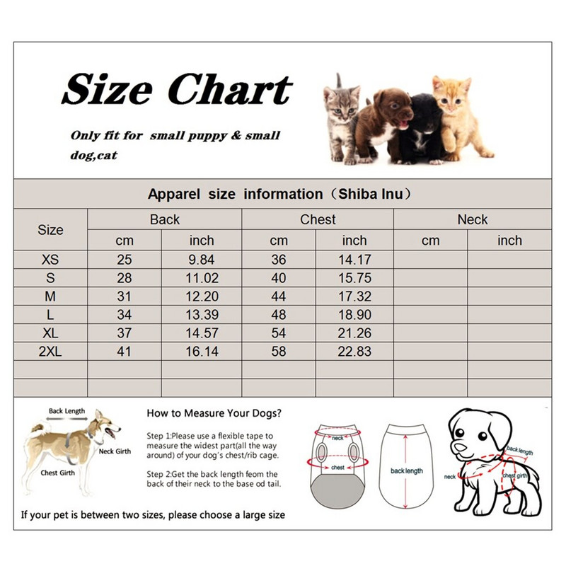 Pööratavad soojad lemmikloomariided väikestele koertele Lemmiklooma vest jakk jakk Talvine kutsika lemmikloomariided kostüüm Chihuahua prantsuse buldogi riietus