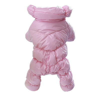 Zimska odjeća za kućne ljubimce Pamučno podstavljeni kaput za pse Snježno odijelo Kombinezon s kapuljačom za male pse Vodootporna snježna jakna za pse Dodaci za pse