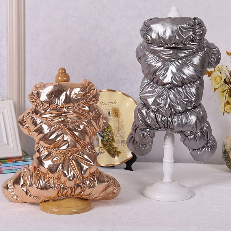 Zimska odjeća za kućne ljubimce Pamučno podstavljeni kaput za pse Snježno odijelo Kombinezon s kapuljačom za male pse Vodootporna snježna jakna za pse Dodaci za pse