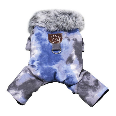 Odjeća za kućne ljubimce otporna na vjetar u britanskom stilu Zimski topli kaput za pse Deblja odjeća za kućne ljubimce za pse Kombinezon Hoodies Jakna Oprema za kućne ljubimce