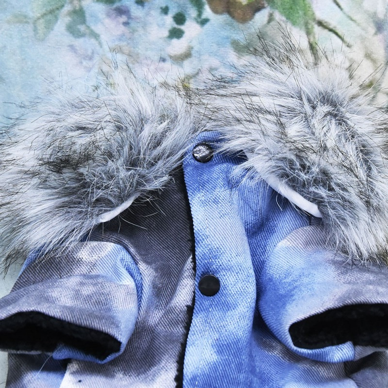 Odjeća za kućne ljubimce otporna na vjetar u britanskom stilu Zimski topli kaput za pse Deblja odjeća za kućne ljubimce za pse Kombinezon Hoodies Jakna Oprema za kućne ljubimce