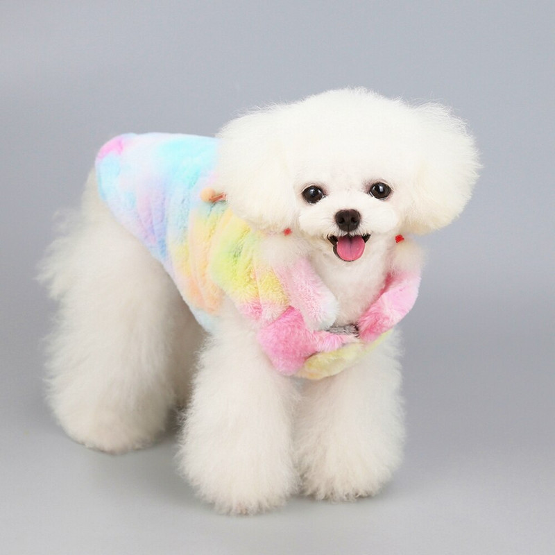 Haine pentru câini din lână caldă pentru câini de talie mică, iarnă, cățeluș, pisici, vestă Shih Tzu, chihuahua, jachetă pentru buldog francez, haine pentru pug.